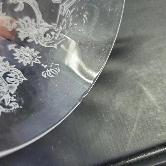 4 Morgantown Glass Co's Virginia Cordial Etched in Clear Wine/Water Glasses - Picture 7 of 16